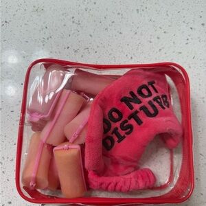 Pink Hair Rollers Set with Headband